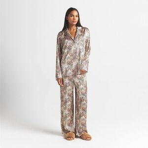 NWT - SKIMS Sand Animal Print Sleep Set